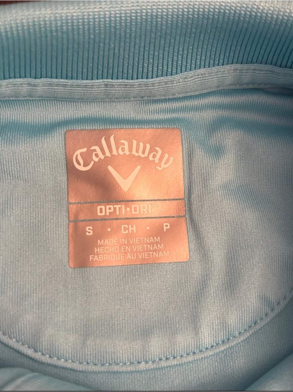 Callaway Golf Tournament Polo Blue Radiance Small NWOT - Picture 8 of 8